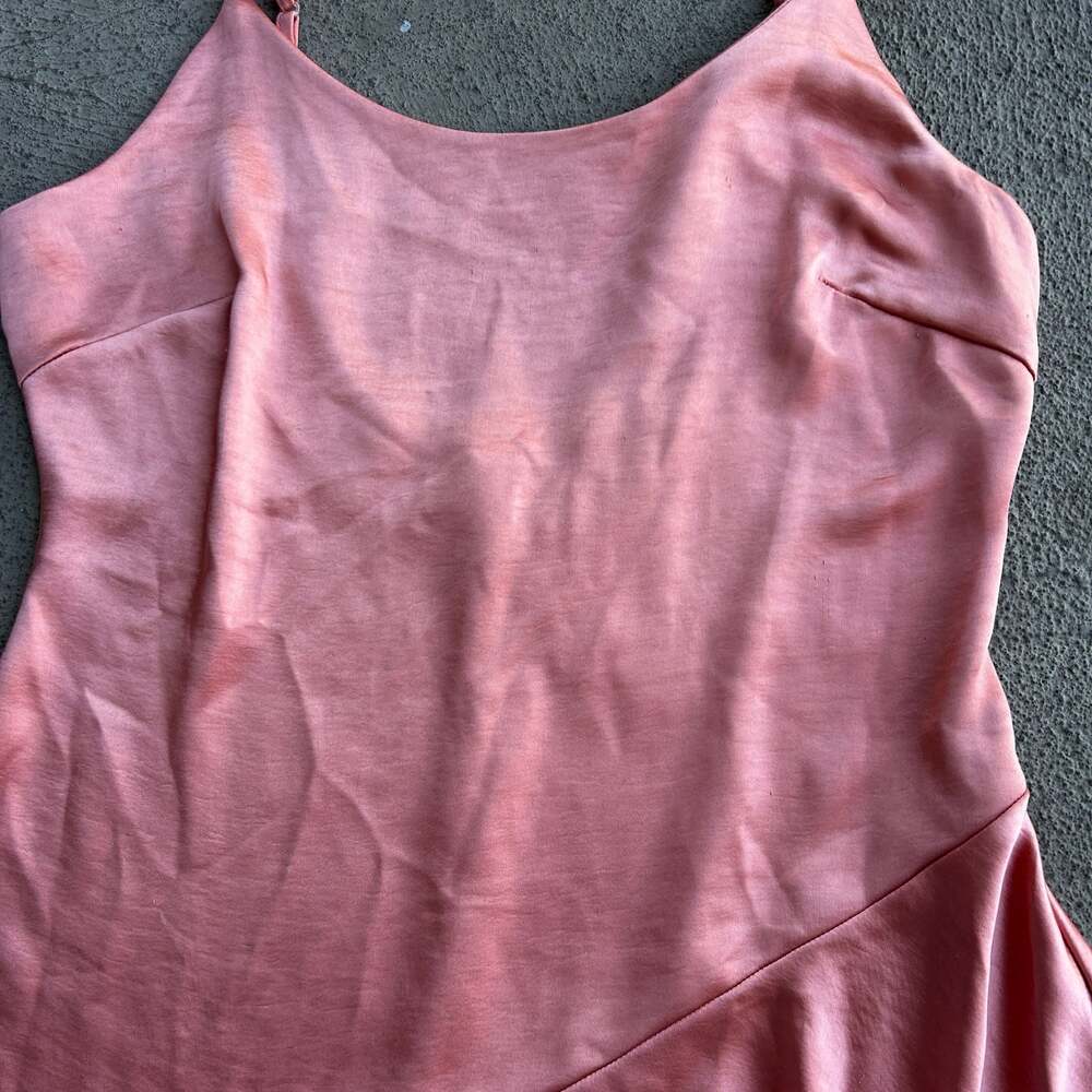 Altar'd State Satin Ruffle Hem Mini Slip Dress Women’s M - Picture 6 of 7